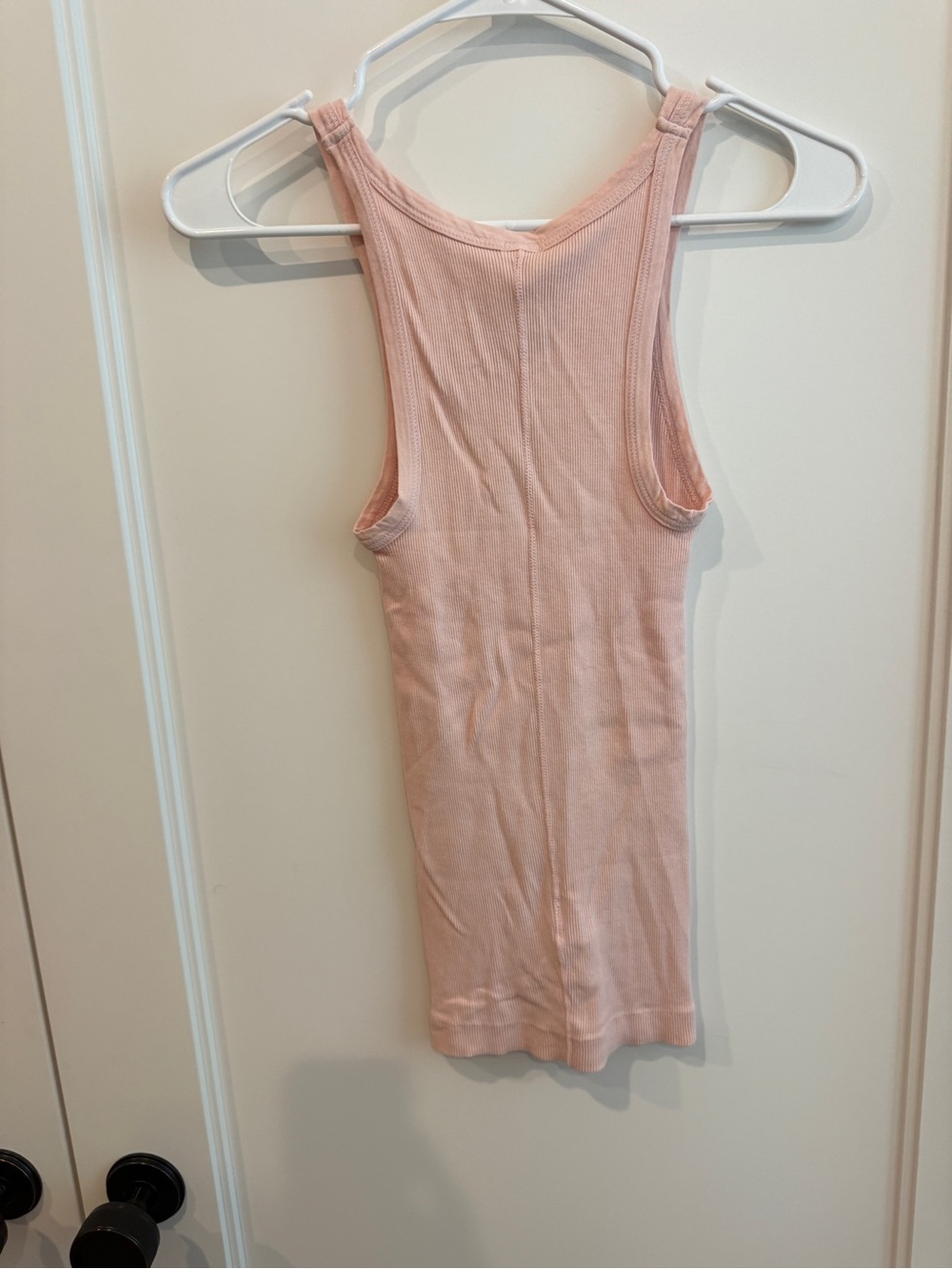 NWT Re/Done Ribbed Light Pink Tank Top - Picture 2 of 4